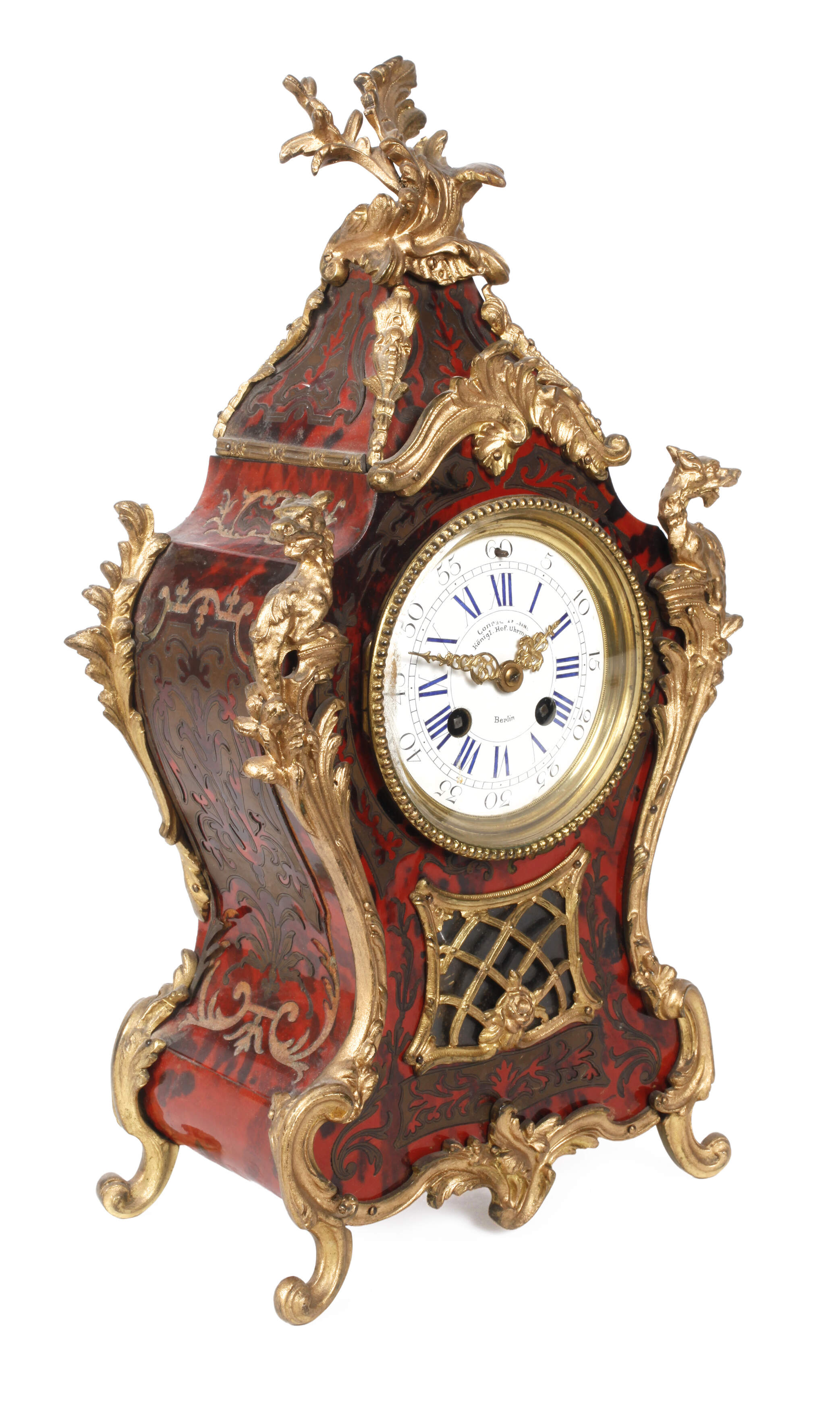 Konrad Felsing Boulle-Tischuhr im Louis XV.-Stil