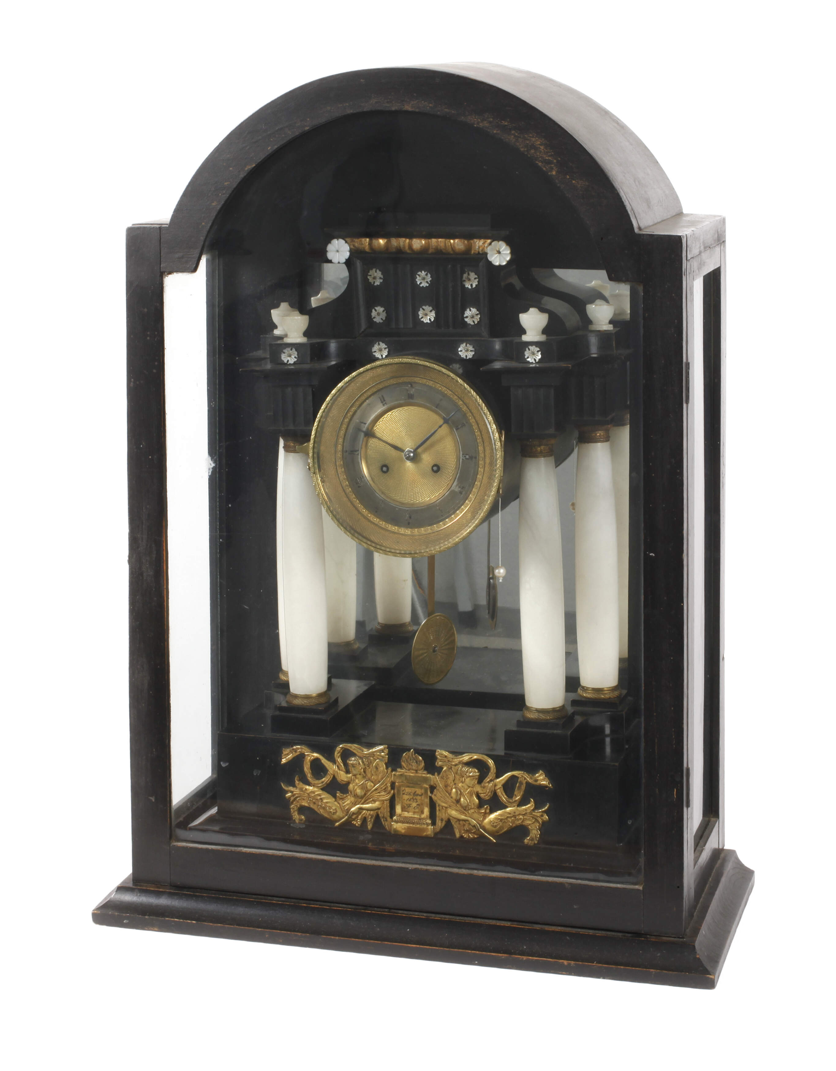 Säulenuhr Biedermeier