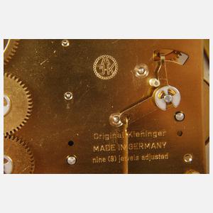 Erwin Sattler Stutzuhr mit Spielwerk und Mondphase