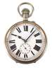Übergroße Eisenbahneruhr
