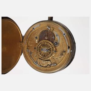 Vier Spindeltaschenuhren