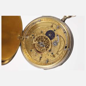 Vier Spindeltaschenuhren