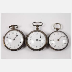 Sammlung Spindeltaschenuhren