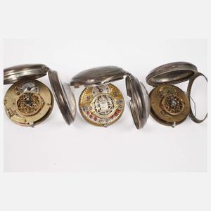 Sammlung Spindeltaschenuhren