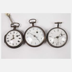 Sammlung Spindeltaschenuhren