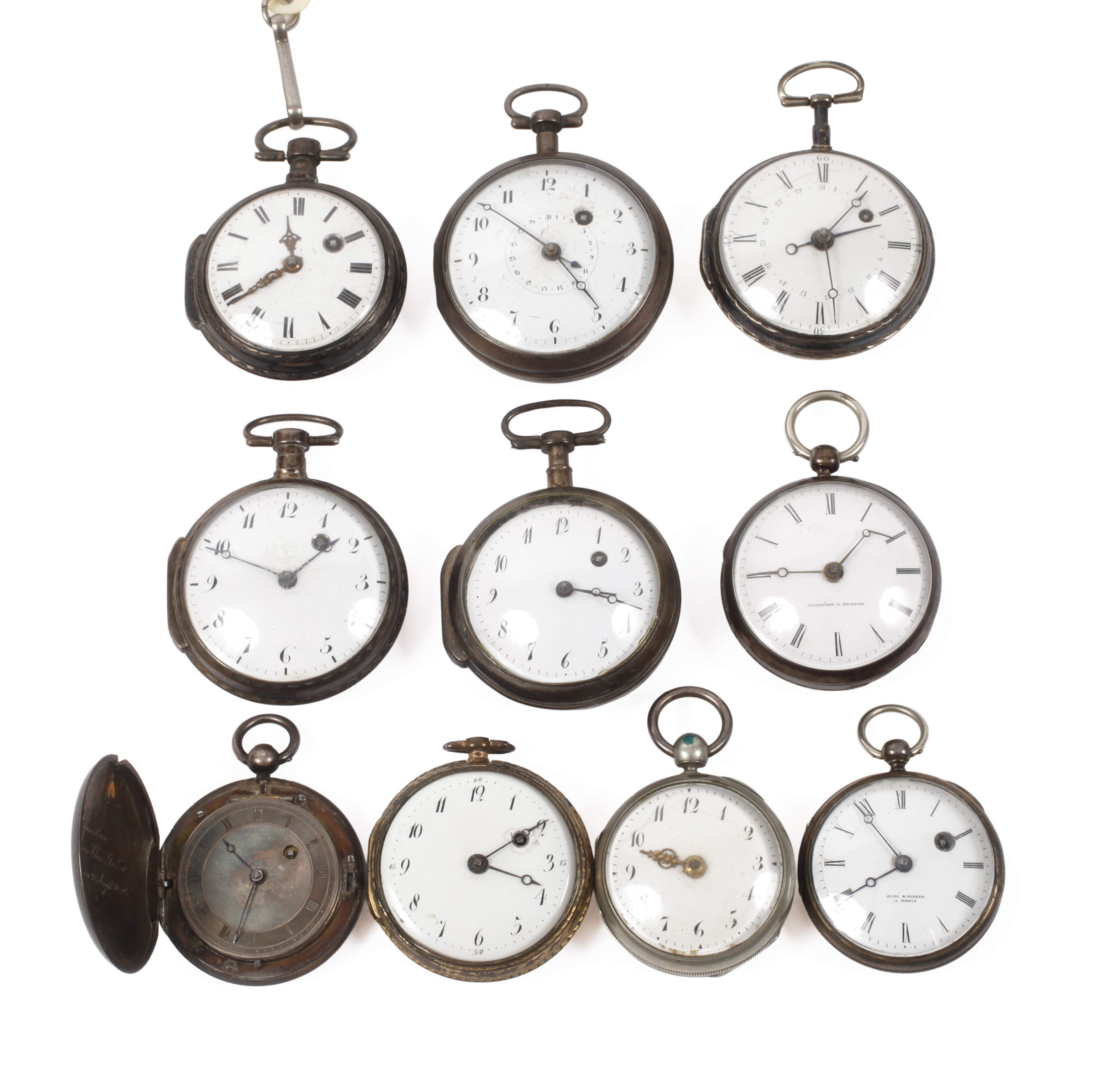 Sammlung Spindeltaschenuhren