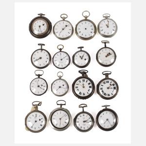 Sammlung Spindeltaschenuhren