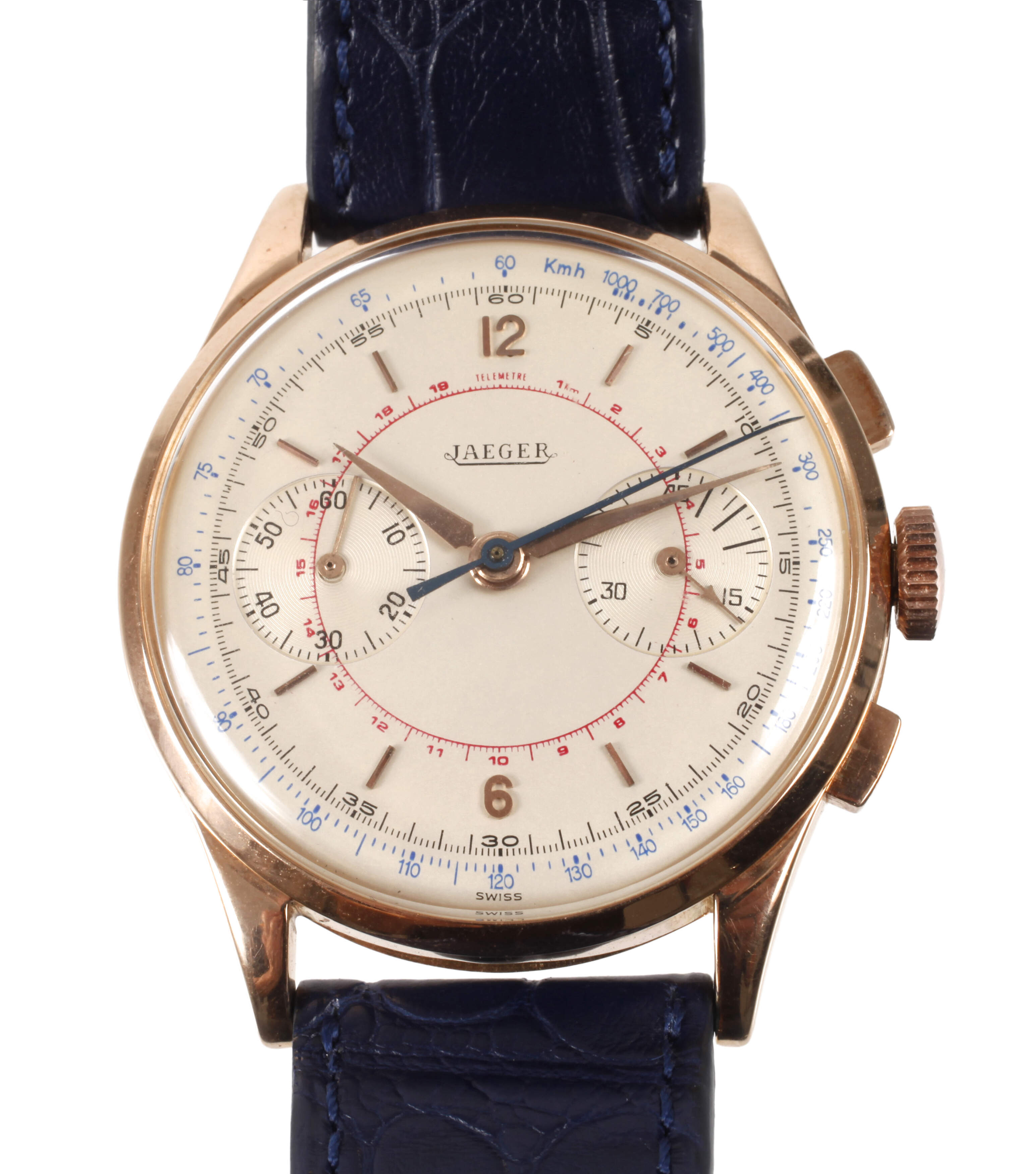 Armbanduhr Jaeger-LeCoultre Chronograph Gold