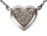 Herzcollier mit Diamanten