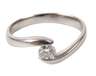 Platinring mit Steinbesatz