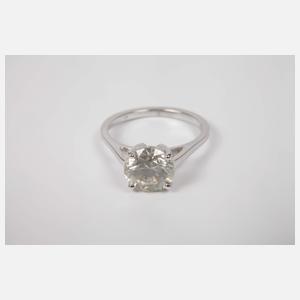 Solitärring mit Brillant von ca. 1,8 ct