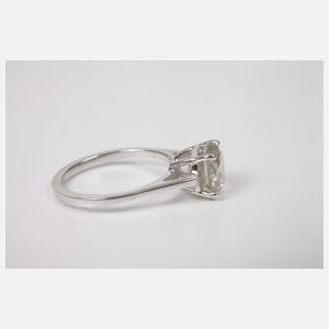 Solitärring mit Brillant von ca. 1,8 ct