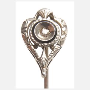 Reversnadel mit Diamant