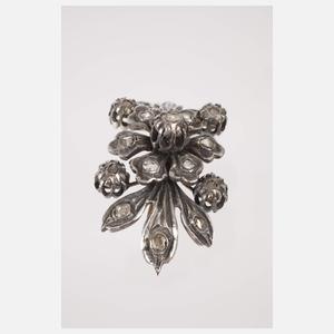 Broschenfragment mit Diamantbesatz
