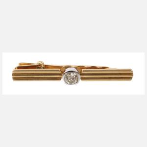 Krawattenclip mit Diamant