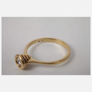 Solitärring mit Brillant