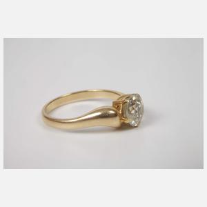 Damenring mit Altschliffdiamant von ca. 1,8 ct