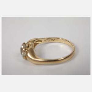Damenring mit Altschliffdiamant von ca. 1,8 ct