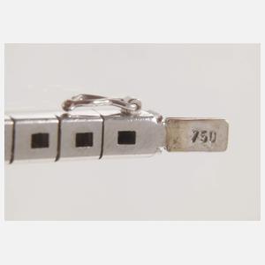 Prachtvolles Armband mit Brillanten und Saphiren