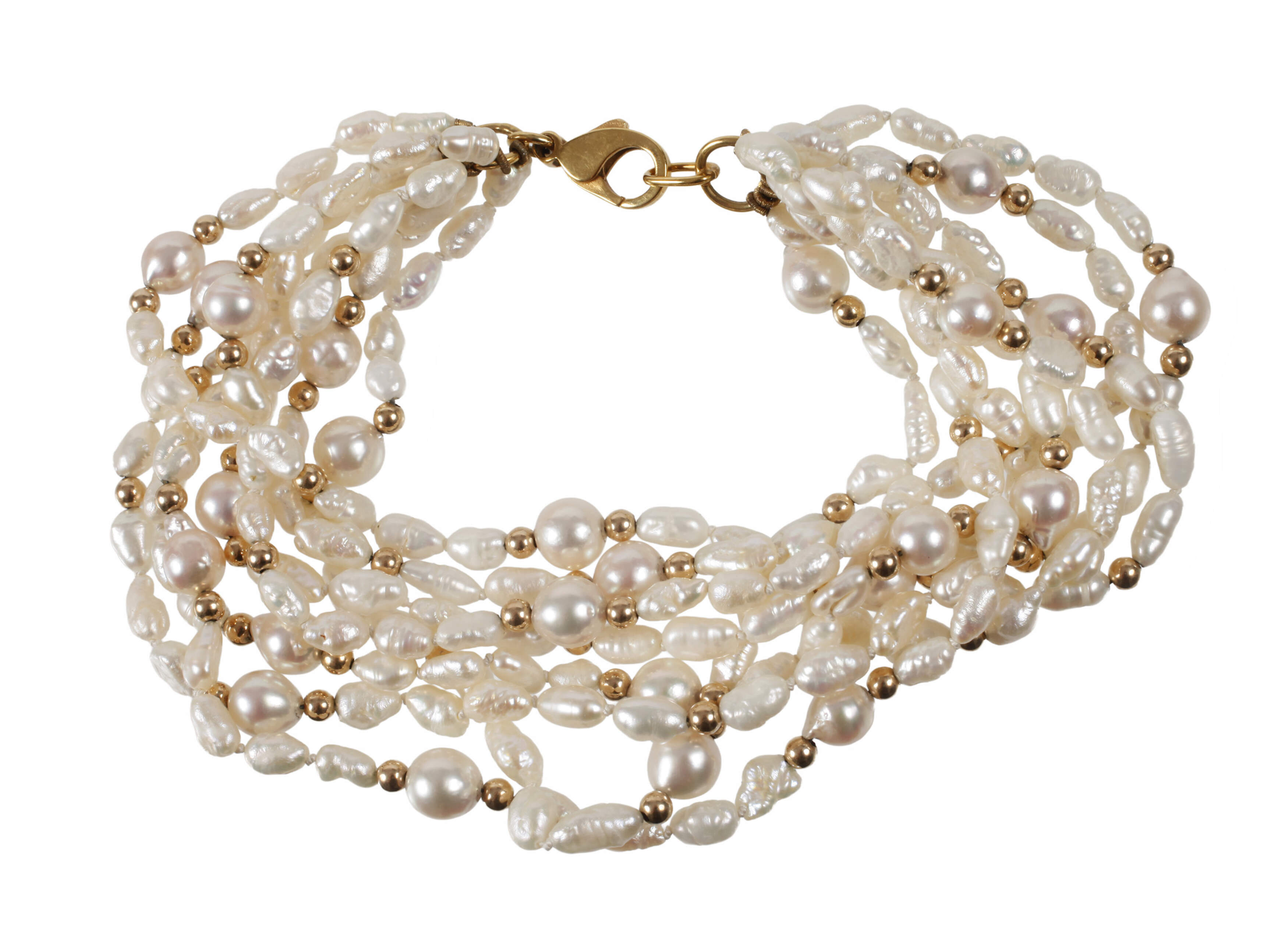 Mehrreihiges Perlenarmband