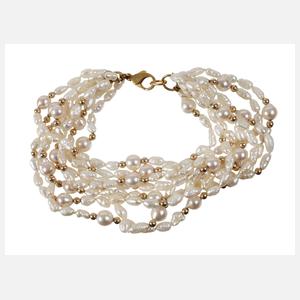 Mehrreihiges Perlenarmband