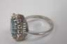 Opulenter Damenring mit Aquamarin und Brillanten