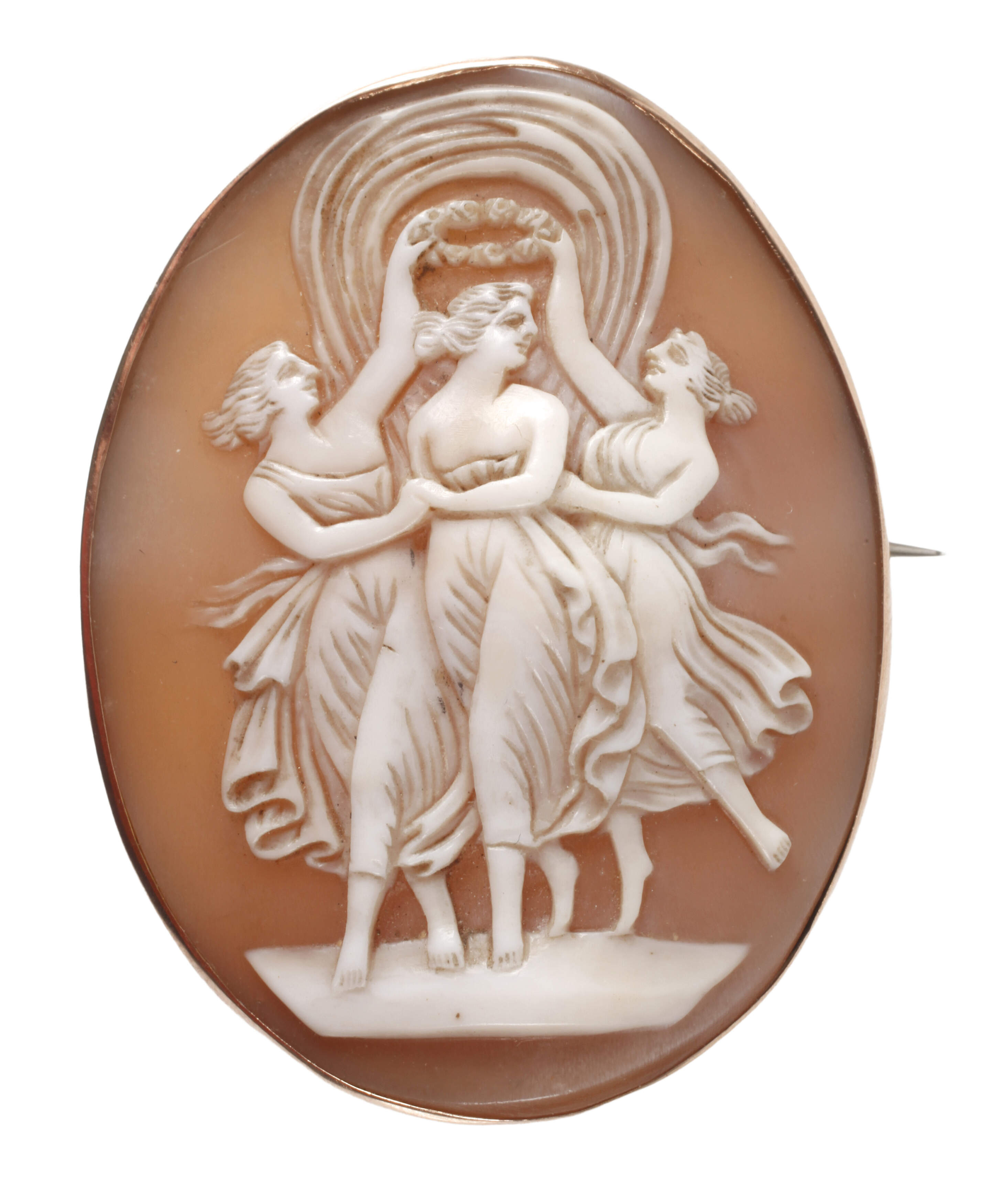 Große Kamee-Brosche