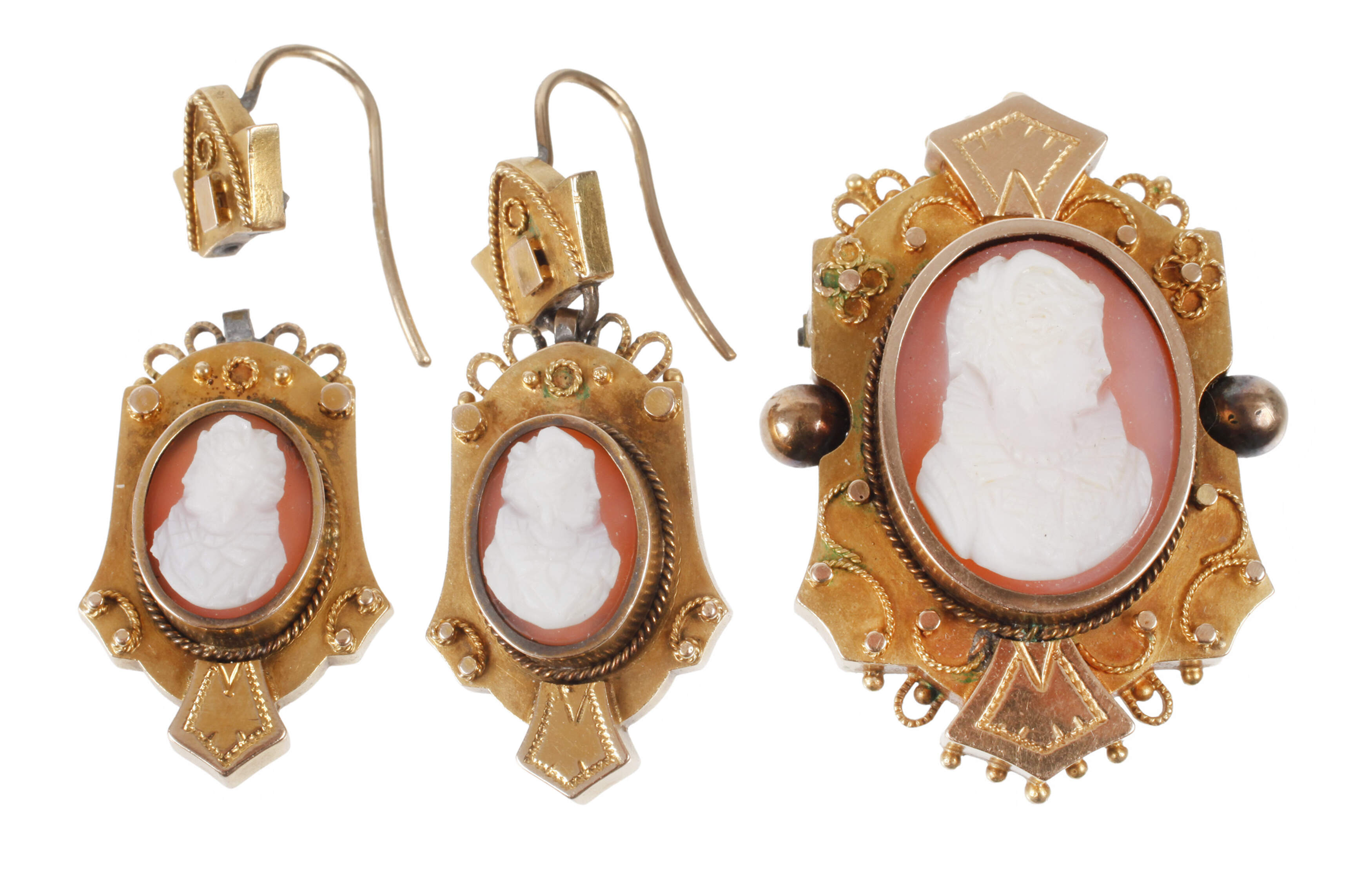 Schmuckset mit Kameen