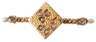 Brosche mit Diamanten und Perlen