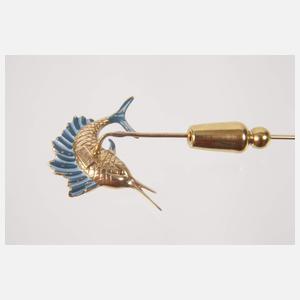 Reversnadel als Schwertfisch