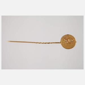 Jugendstil-Reversnadel mit Diamanten