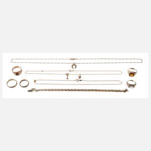 Konvolut Goldschmuck