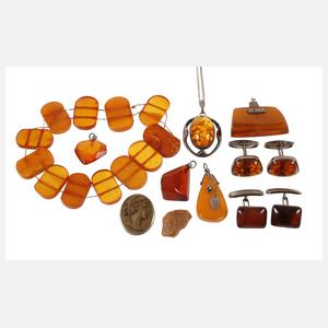 Konvolut Bernsteinschmuck