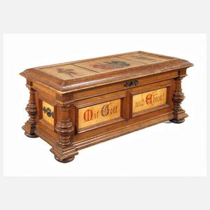 Flachdeckeltruhe Historismus
