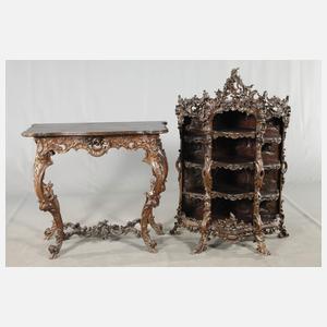 Aufsatz-Etagere im Rokokostil