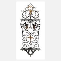 Großes Ziergitter Jugendstil111