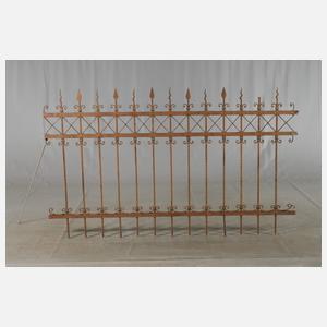 32 lfm Gitterzaun Schmiedeeisen
