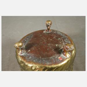Großer Pflanzkübel Messing