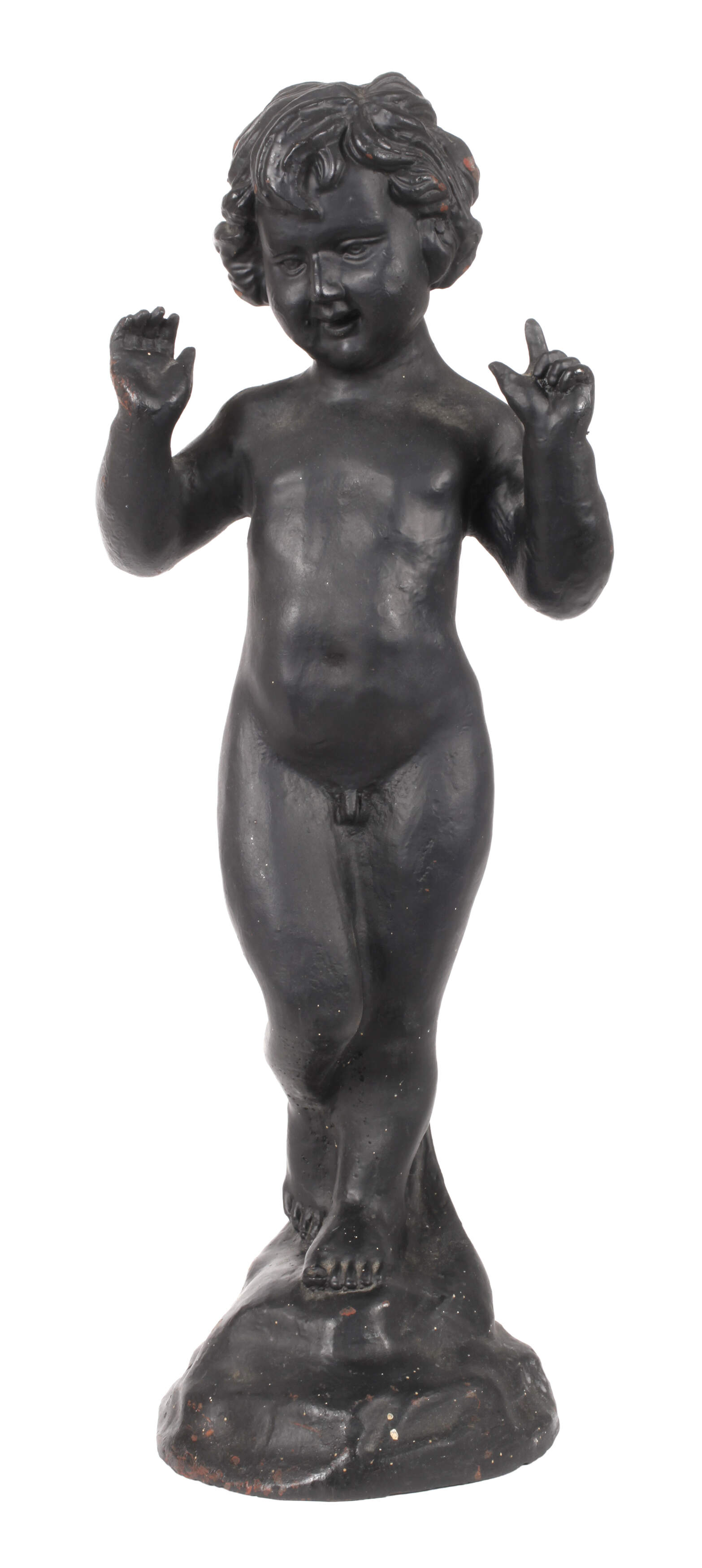 Kleine Brunnenfigur Eisenguss