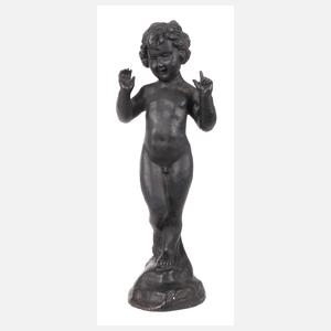 Kleine Brunnenfigur Eisenguss