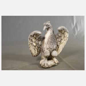 Paar Adler als Mauerbekrönung