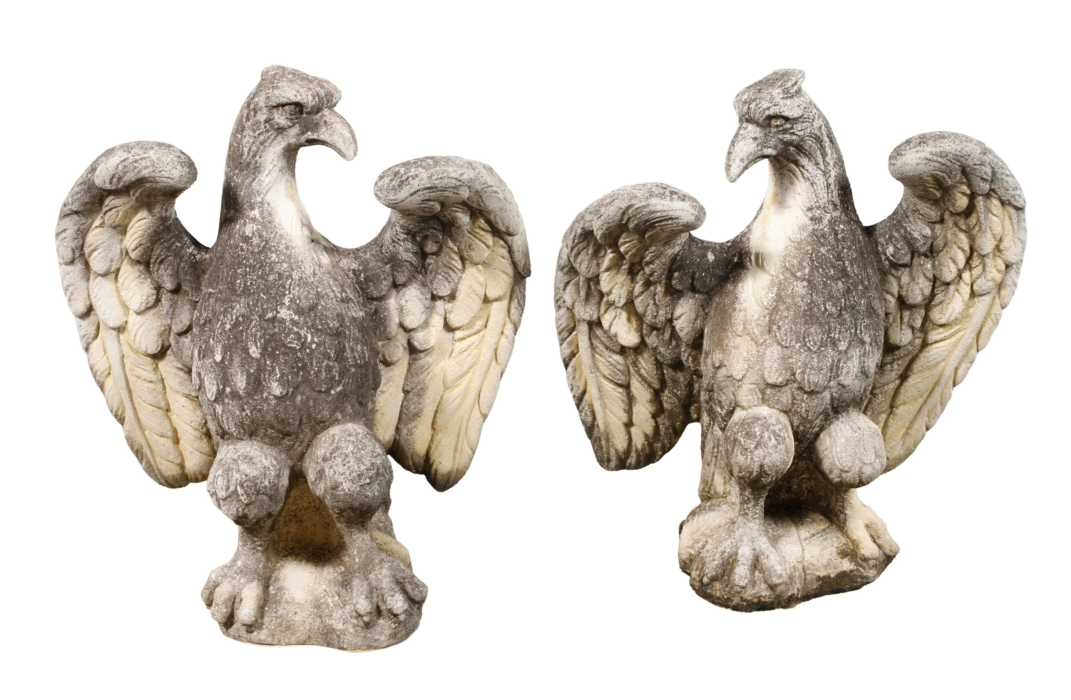 Paar Adler als Mauerbekrönung