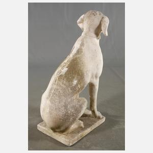 Gartenskulptur Jagdhund