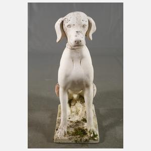 Gartenskulptur Jagdhund