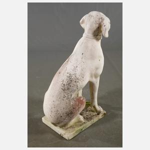 Gartenskulptur Jagdhund