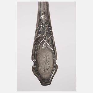 Silber Konvolut Vorlegeteile Jugendstil