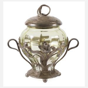 WMF Geislingen Bonbonniere mit Glaseinsatz