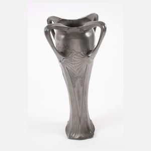 Gerhardi & Co. Henkelvase Zinn