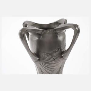 Gerhardi & Co. Henkelvase Zinn