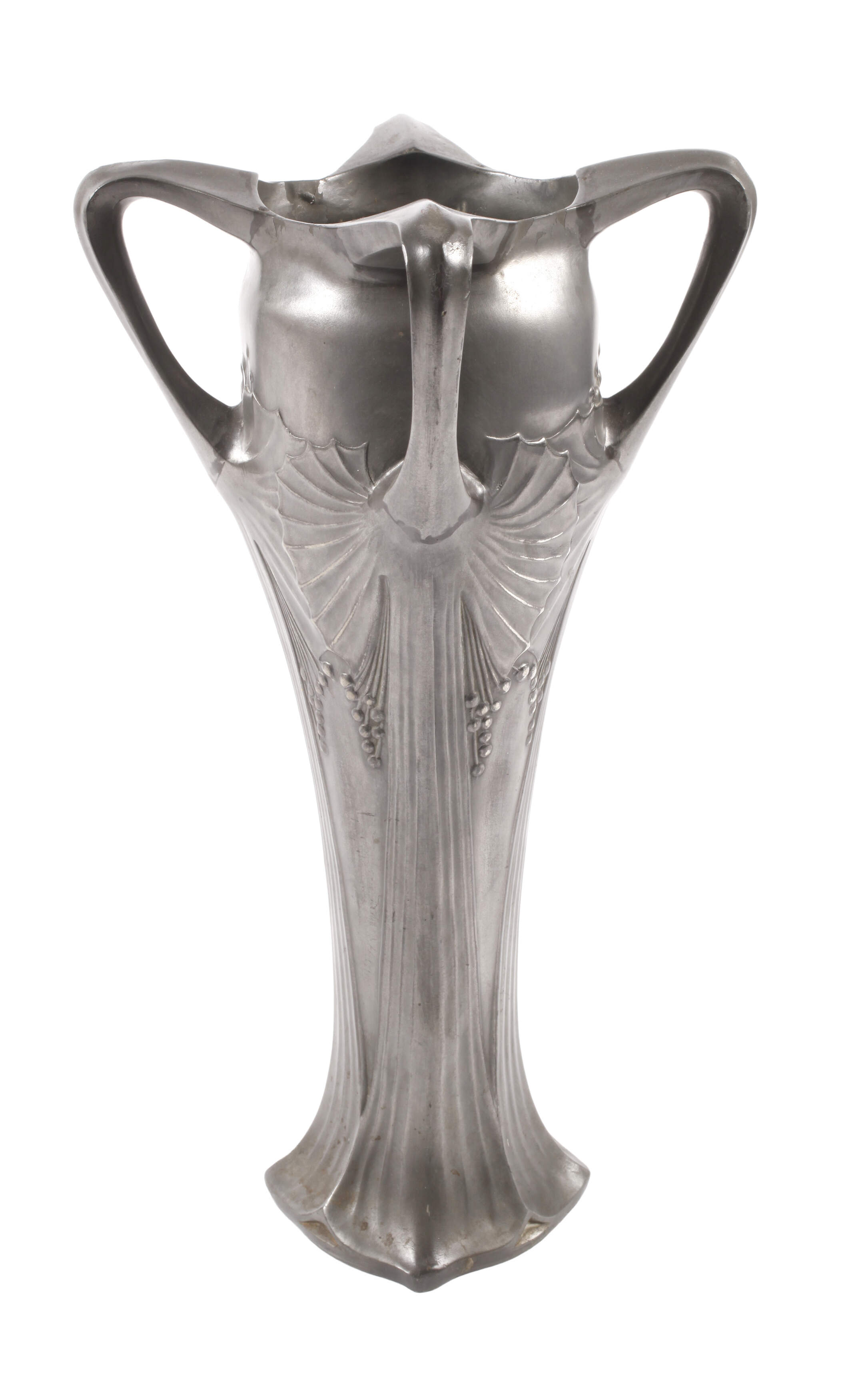 Gerhardi & Co. Henkelvase Zinn